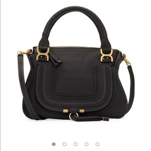 Chloe Marcie Medium Satchel Bag Black